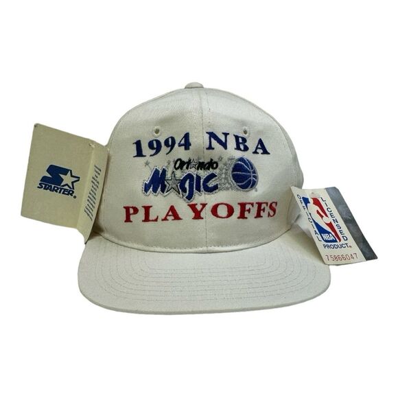 NWT Vintage Starter Orlando Magic 1994 playoff  Collectable White Hat - Picture 1 of 8
